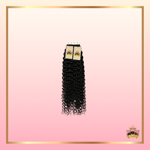 Raw Burmese Curly Tape-Ins Extensions
