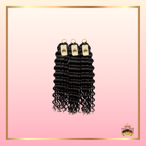 Virgin Deep Wave Feather Crochet Hair
