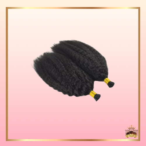Raw Kinky Straight I-Tip Extensions