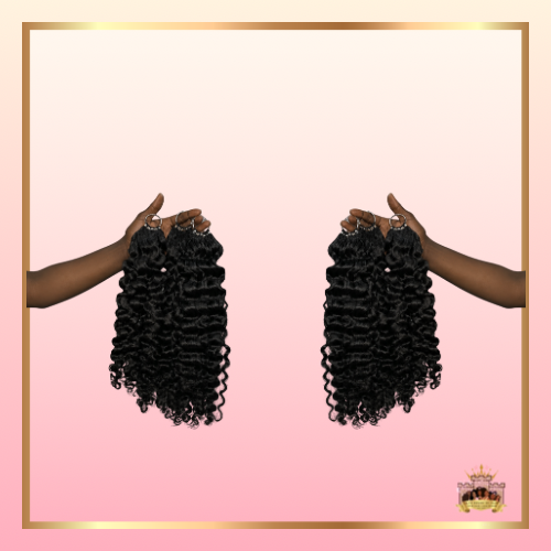 Raw Burmese Curly Feather Crochet Hair