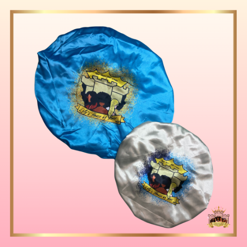 Two-sided Mommy and Me Bonnet Set with Old logo
