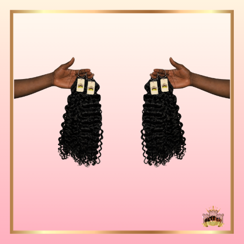 Raw Burmese Curly Feather Crochet Hair