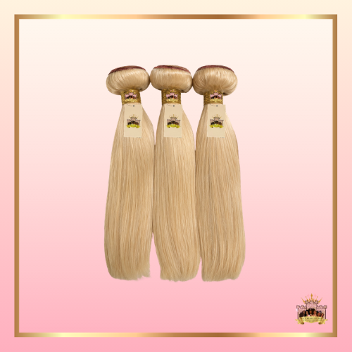 3pcs Raw Blonde (613) Straight Bundle deal