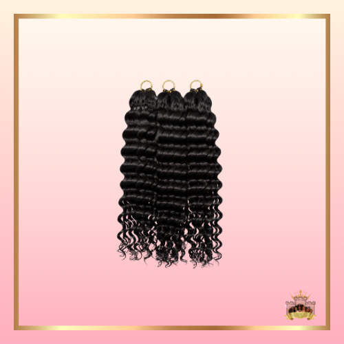 Raw Deep Wave Feather Crochet Hair